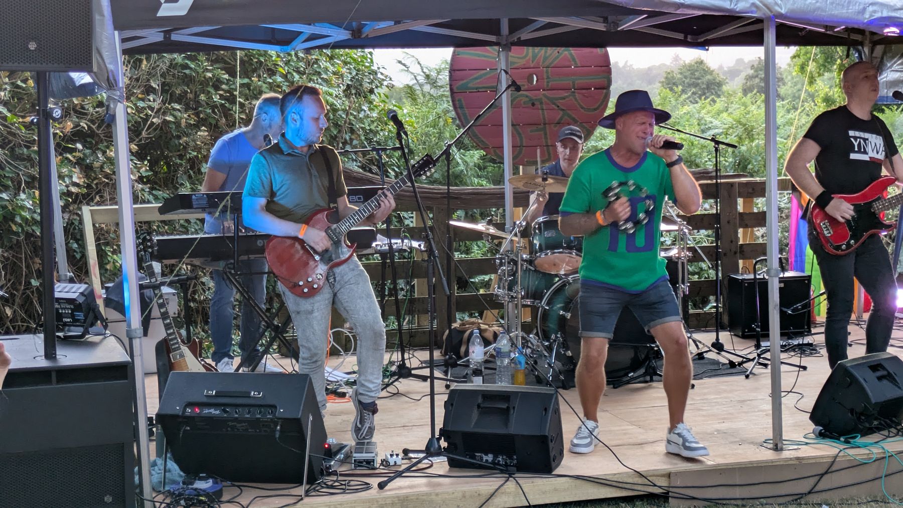 Full band line-up performing live