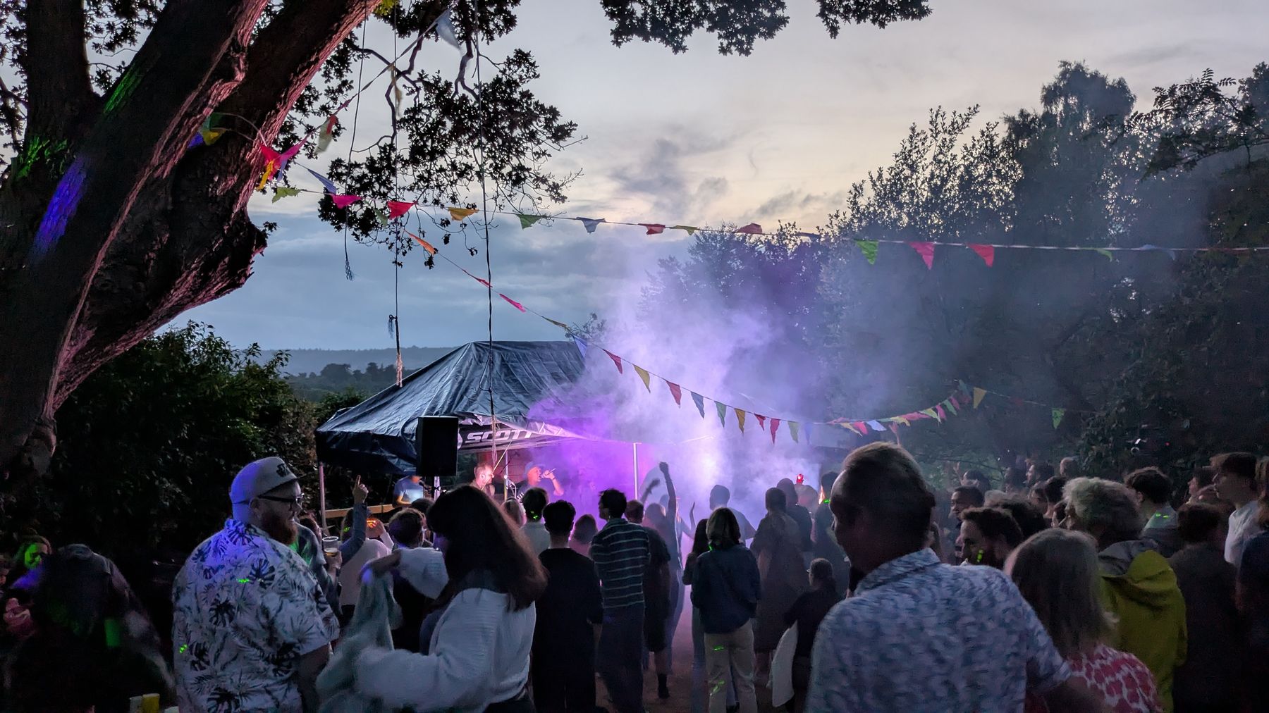 Crowd enjoying a live set by The Ruby Skies